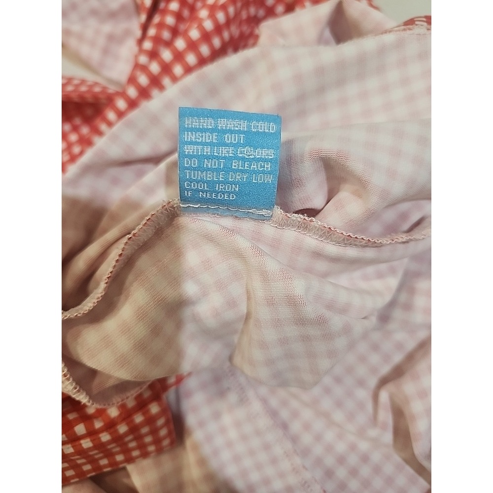 J McLAUGHLIN Red/White Check Sleeveless Shirt Womens Size S - Picture 6 of 6